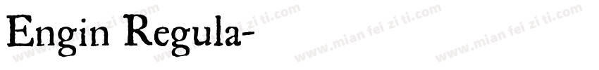 Engin Regula字体转换